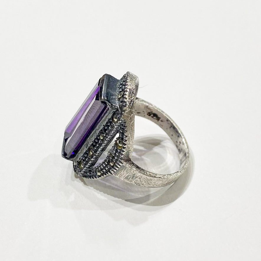 Mirrors of the Soul Ring V – Lab-Grown Amethyst & Swarovski Accents