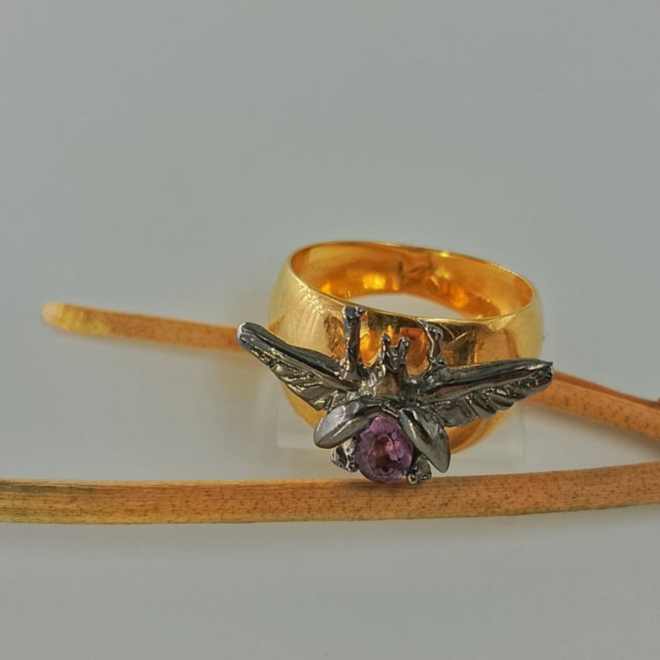 One-of-a-Kind Size 7 Beetle Ring
