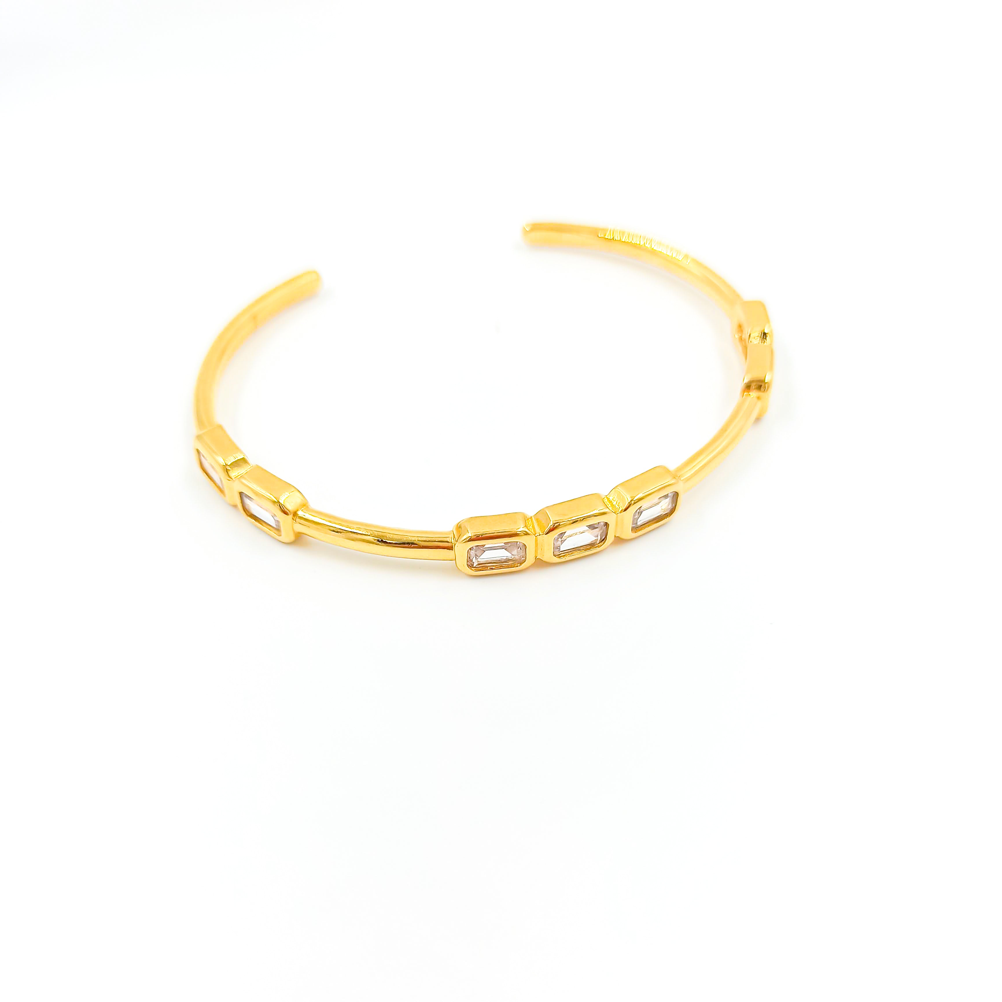 Friendship Chain Sparkling Zirconia Bracelet