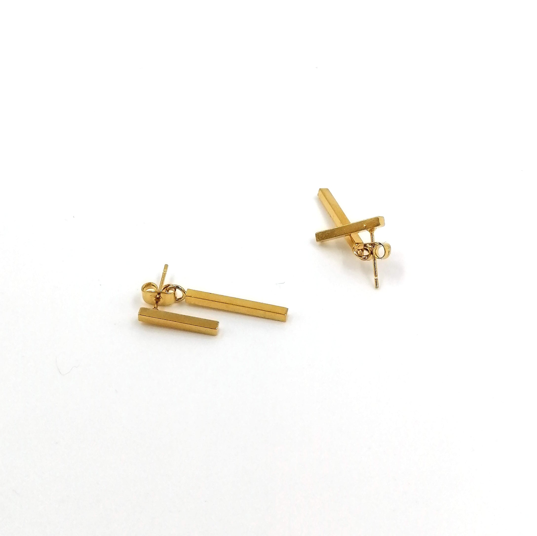 Double bar earrings